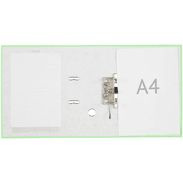 Папка архивная 50мм А4 "Neon арочн.механизм, зеленый 259033 — 4