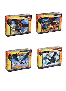 Пазлы 80 Драконы (Как приручить дракона 2) (77130) (16,5х23) (3+) (в ассорт.)