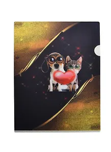 Папка-уголок 3D Друзья (А4) (00012) (Мир открытий)