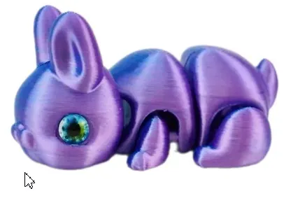Фигурка 3D Кролик Курт (пластик) (7х4) (1351) 3102557 — 2