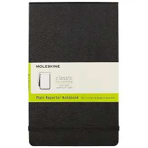Книга для записей Moleskin Reporter, твёрдая обложка, чёрная, 120 листов, А5