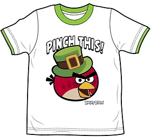 Angry Birds Футболка для мальчиков PINCH (3-4 года, Белый) (TSB78-WHT-AB)