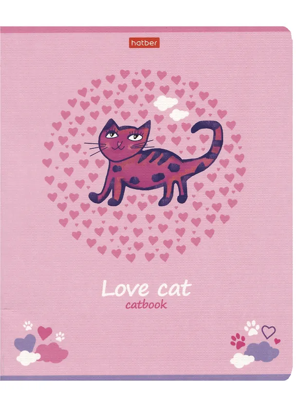 Тетрадь общая «Catbook» в ассортименте, 48 листов в линейку, А5 - Hatber 2940290 — 5
