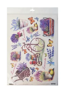 Рисовая бумага для декупажа Вело Лавенде 28,2х38,4см. CP06543