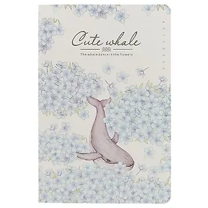 Тетрадь в клетку Languo, Cute whale, 44 листа, в ассортименте 246125