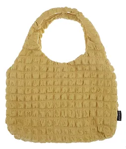 Сумка-шоппер стеганая (оливковая) (текстиль) (35х25) (12-12721-202411-B15) Bookvalno
