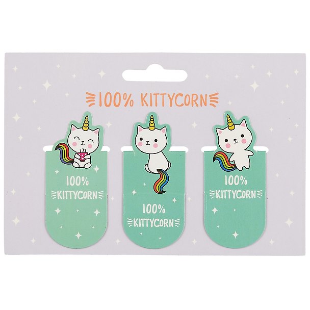 Магнитные закладки «100% Kittycorn», 3 штуки 2709984 — 1