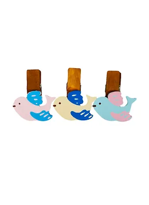 Набор Прищепки декор Весенние пташки (860396) (3шт) (упаковка) 2437466