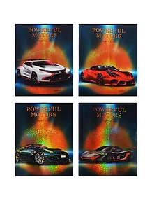 Тетрадь в клетку Unnika, "Супер-автомобили", 48 листов, в ассортименте