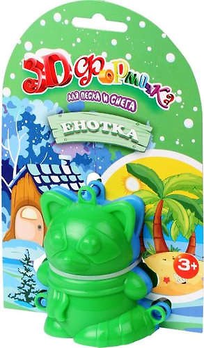 Игровой набор. 3D формочка «Енотка», 2 штуки 333843 — 1