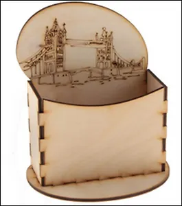 Заготовка деревянная, Полноцвет, Карандашница, "Тауэрский Мост"