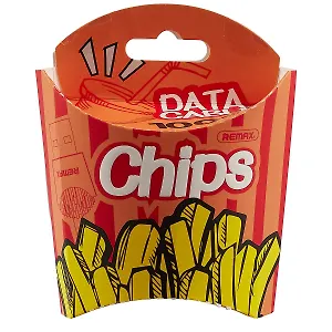 Дата-кабель Картошка фри (2,4А) (1000мм) (Айфон) (12-17510-114i)