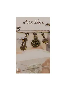 Кулон Роза (QA-051) (1см) (1шт.) (упаковка)