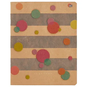 Тетрадь в клетку BG, "Полоски и горошки", 48 листов, в ассортименте 244609