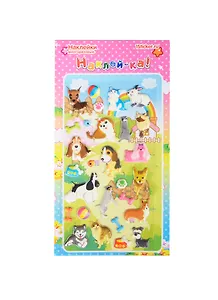 Набор для творчества, ЛИПЛЯНДИЯ, Наклейки многоразовые, Животные кошки и собаки 4974