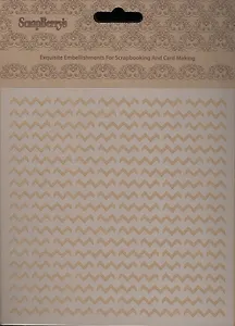 Маска Шеврон (15,2*15,2см) (толщина 0,15мм) (SCB53100010) (ScrapBerry`s) (упаковка)