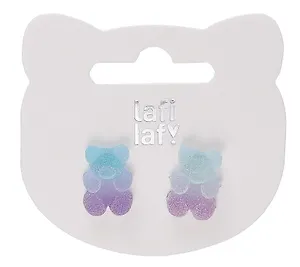 Сережки Мармеладные мишки сахарный градиент (2шт) (пластик) (12-48782-202405-AC8) (Lafilaf)