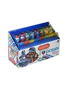 Набор д/творчества с клейкими ленточками. Я люблю океан. 8 лент с дисп. 02047