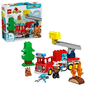 10473 Конструктор LEGO Duplo Пожарная машина со шлангом и пожарным, 28 деталей, возраст 2+ 3165435