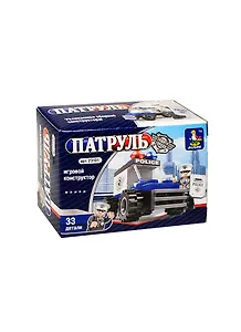 Конструктор пластмассовый Патруль Полицейский (23101) (33дет.) (AUSINI) (коробка)