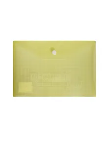 Папка-конверт А5 на кнопке, пластик 0,16мм, ассорти