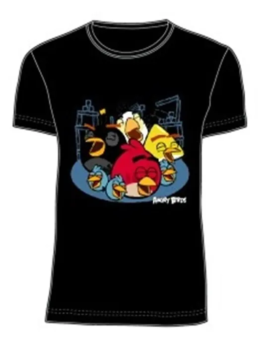 Angry Birds Футболка мужская LAUGHTER (L, Черный) (TS23-BLK) 2373008 — 1