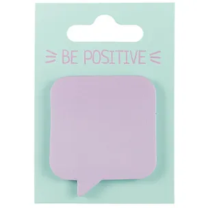 Стикеры «Be positive. Сноска» лиловые, 45 х 51 мм 247864
