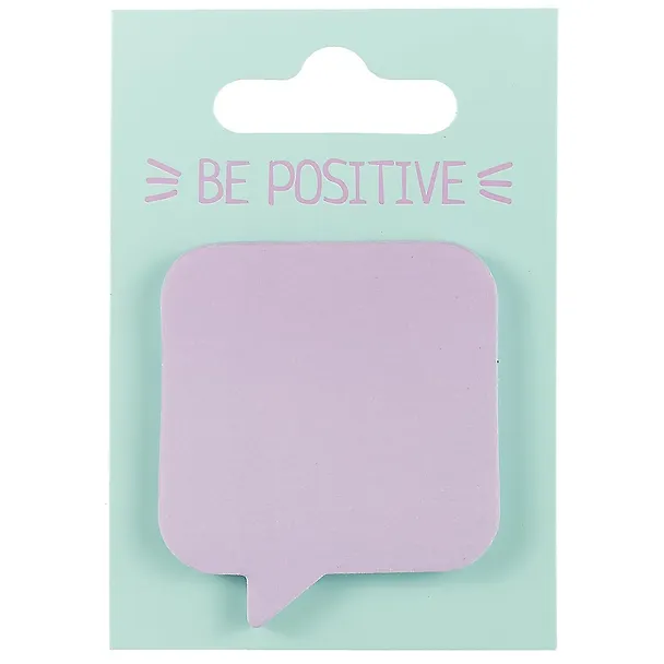 Стикеры «Be positive. Сноска» лиловые, 45 х 51 мм 247864 — 1