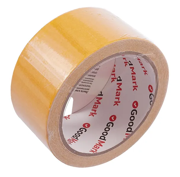 Лента клейкая двусторонняя на тканевой основе, 48 мм х 10 м, GoodMark 3025099 — 3