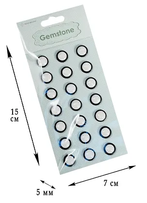 Жемчужины с метал. обводкой (21шт.) (155х71) (2000136) 2540004