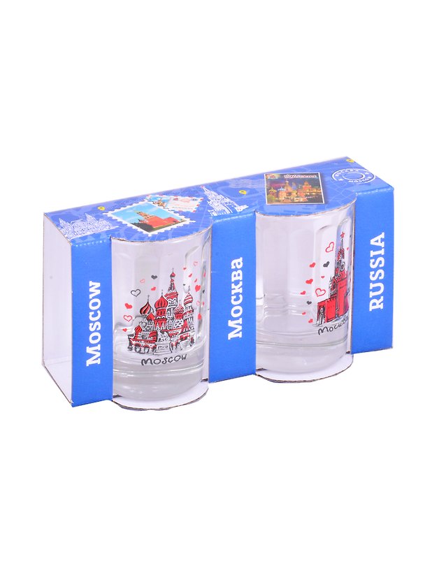 Стопки Москва рисунок набор 2 шт. (CT-KP-19-2) 2858799 — 1