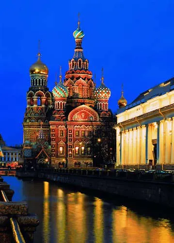 Открытка с видами (СПб) Канал Грибоедова.Храм Воскресения Христова(ночь) [SPB-020] 334421 — 1
