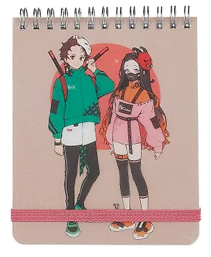 Блокнот А6+ 100л кл. "Hello! 3" мат.пласт, спираль, фикс.резинка 3007261