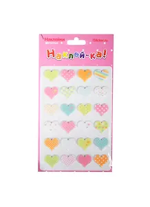 Наклейка декоративная фетровая 1 Сердца 2 (100х190) (Наклей-ка) (упаковка)