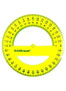 Транспортир 12см 360гр, Erich Krause