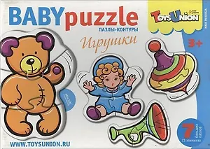 Пазлы-контуры ToysUnion Игрушки 7 пазлов, 23эл. 00-607