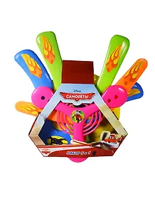 Набор Planes (Самолеты) (5в1) (4 бумеранга+лет. тарелка) (AJ014FDPL) (178951) (в ассорт.) (на картоне) (в кор. 2х24шт)