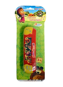 Губная гармошка Маша и медведь (B323587-R2) (175724) (3+) (Играем вместе) (блистер)