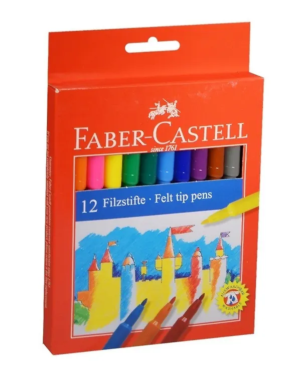 Фломастеры «Замок» Faber -Castell, 12 цветов 234821 — 2