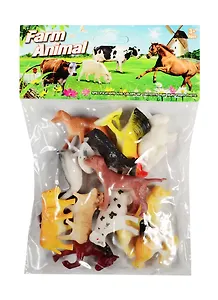 Набор домашних животных (4-8 см) (12 шт.) (2C251) (3+) (упаковка) (Farm Animal)