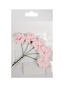 Гвоздики, набор 5шт, d=2,5см, нежно-розовые