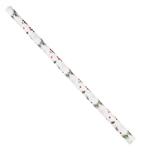 Бумага упаковочная 70*100см "Веточки с ягодами на белом" НГ,инд.уп.