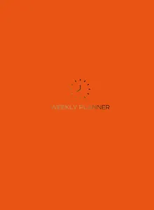 Блокнот-планер на пружине (оранжевый). А5, твердый переплет, фольга, недатированный, 128 стр.