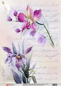 Декупажная карта Цветочное послание (А4)