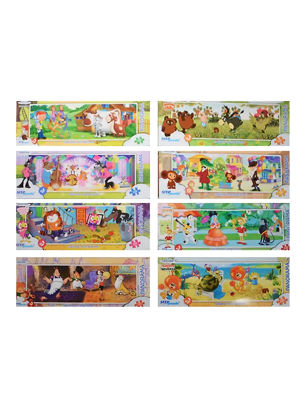 Пазлы 120 Союзмультфильм Panorama Любимые мультфильмы (75029) (111х337мм) (в ассорт.) (3+) (коробка) 2468457 — 1