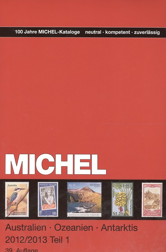 Книга Каталог марок MICHEL. 2012/13. Сборник по маркам стран Австралии, Океании, Антарктиды. Том 1 (А-М) () — 1