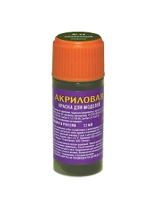 Краска для моделей, ЗВЕЗДА, №24, оливковая, акриловая