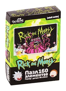 Пазл Рик и Морти. В опасности ORIGAMI/Оригами 160эл 05345