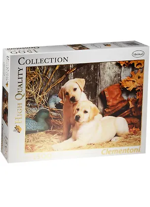 Пазл 1500К 31976 Clementoni Щенки лабрадора (84,3х59,2см) (High Quality Collection) (Animals) (коробка) 2560956