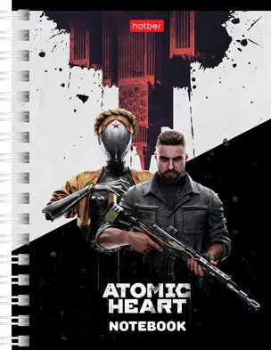 Записная книжка А6 80л кл. "Atomic Heart" гребень — 3046944 — 1